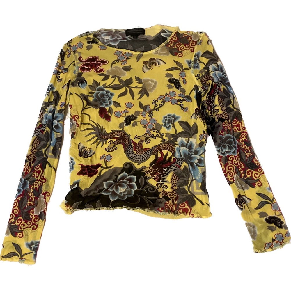 ☆Y2k Mesh Long Sleeve Top☆